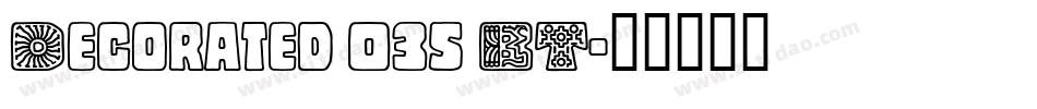 Decorated 035 BT字体转换